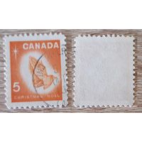 Канада 1966 Рождество. 5С. Без полос люминофора