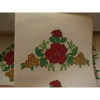 Переводка СССР  цветочная на ткань