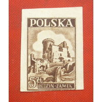 Польша. Замок. ( 1 марка ) 1946 года. 5-13.