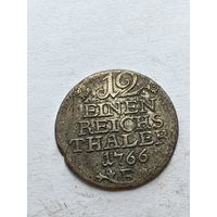 Пруссия 1/12 рейхсталера 1766 (E) Узкая дата, не частая монета. СМОТРИТЕ ДР. МОИ ЛОТЫ.