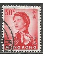 Гонконг. Королева Елизавета II в униформе. 1962г. Mi#203.