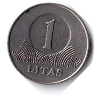 Литва. 1 лит. 2001 г.
