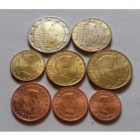 Полный ГОДОВОЙ набор евро монет Люксембурга 2017 г. (1, 2, 5, 10, 20, 50 евроцентов, 1, 2 евро)
