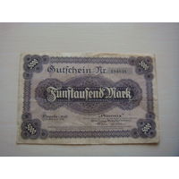 Германия 5000  марок 1923 год Phoenix