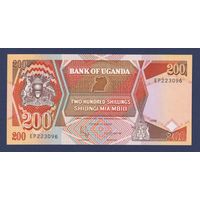 Уганда, 200 шиллингов 1998 г., P-32b, UNC