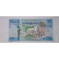 Острова Кука 50 долларов 1992 года UNC