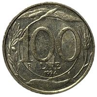 Италия 100 лир, 1994