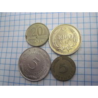 Четыре монеты/4 с рубля!
