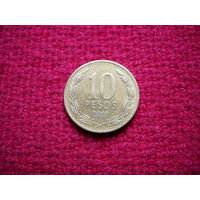 Чили 10 песо 2000 г.