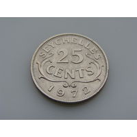 Сейшельские острова. 25 центов 1972 год  KM#11
