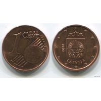 Латвия. 1 евроцент (2014, aUNC)