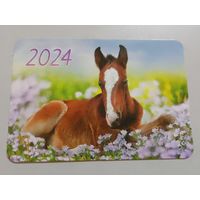 Карманный календарик. Лошадь. 2024 год