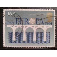 Англия 1984 Европа Михель-1,5 евро гаш