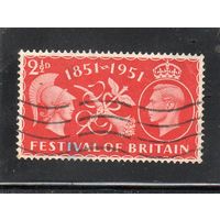 Великобритания.Mi:GB 255. Фестиваль Британии. Серия: Король Георг VI. 1951