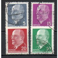 Стандартный выпуск ГДР 1961 год серия из 4-х марок