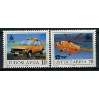 Югославия - 1986г. - 40 лет югославской автомобильной ассоциации - полная серия, MNH [Mi 2146-2147] - 2 марки
