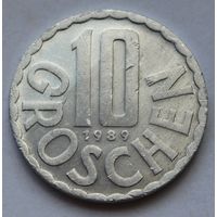 Австрия, 10 грошей 1989 г.