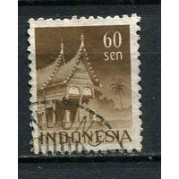 Индонезия - 1949 - Архитектура 60S - [Mi.31C] - 1 марка. Гашеная.  (Лот 56EZ)-T25P5
