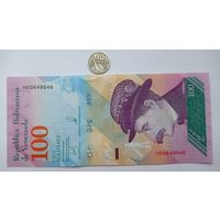 Werty71 Венесуэла 100 боливар 2018 UNC банкнота