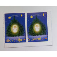 Словения 2004. Рождество. Новый год (сцепка из 2 марок)