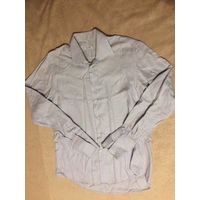 Брендовая рубашка Pal Zileri на 52-54 размер примерно (указан р 46\16), ориентируйтесь на замеры: длина 85 см, длина рукава 72 см, ПОгруди 57 см. 100% хлопок. В целом рубашка отличная, есть небольшой