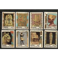 ЦАР-1978(Мих.578-585)  гаш. ,  Гробница Тутанхамона (полная серия)