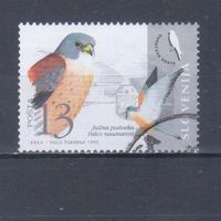 [1439] Словения 1995. Фауна.Птицы.Сокол. Гашеная марка.