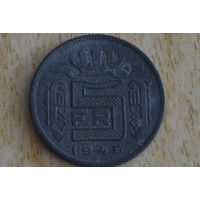 Бельгия 5 франков 1946