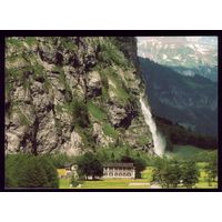 Швейцария Гостиница возле водопада