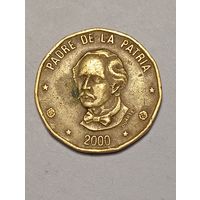 Доминиканская республика 1 песо 2000 года