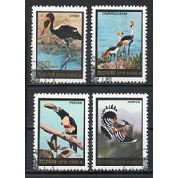 Птицы КНДР 1984 год серия из 4-х марок