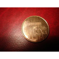 5 центов 1998 год Нидерланды