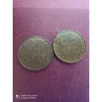 1 пенни 1967, Финляндия (2 шт)