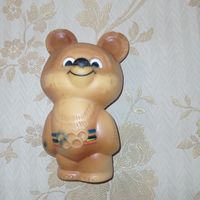 Мишка олимпийский, Олимпийский мишка, резиновая игрушка, Москва 80