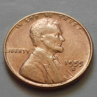 1 цент, США 1955 D
