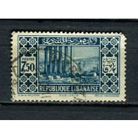 Ливан - 1930/1937 - г. Баальбек 7,50Pia - [Mi.180II] - 1 марка. Гашеная.  (Лот 62CP)