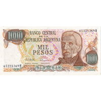 Аргентина, 1 000 песо обр. 1976 г., UNC