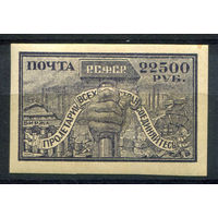 РСФСР - 1922г. - стандартный выпуск, 22 500 руб - 1 марка - MH. Без МЦ!