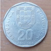 Португалия, 20 эскудо, 1989 года