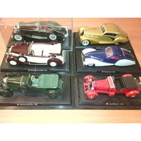 4 модели ретро-авто(Bentley, Talbot, Alfa Romeo, Mercedes)
