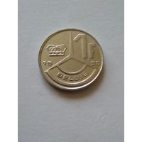 Бельгия.1 франк 1990 г, на голландском.