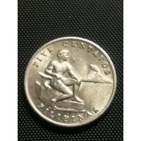 5 центов 1944 год Филиппины штат США.