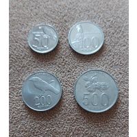 Индонезия набор 4 монеты 1999-2003 UNC