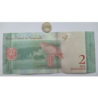 Werty71 Венесуэла 2 боливара 2018 UNC банкнота