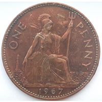 Великобритания 1 пенни, 1967 (4-2-4)