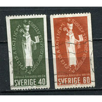 Швеция - 1964 - 800 лет Архиепископа Упсалы - [Mi. 517C-518C] - полная серия - 2 марки. Гашеные.  (Лот 61ED)-T2P4