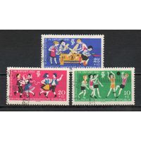 Пионеры ГДР 1961 год серия из 3-х марок