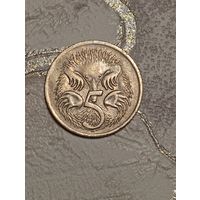 Австралия 5 центов 1966 года .