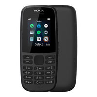 Кнопочный телефон Nokia 105 без камеры и флэшки