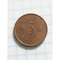 Финляндия 5 пенни 1937